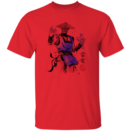 T-Shirts Red / YXS Thunder God sumi-e Youth T-Shirt