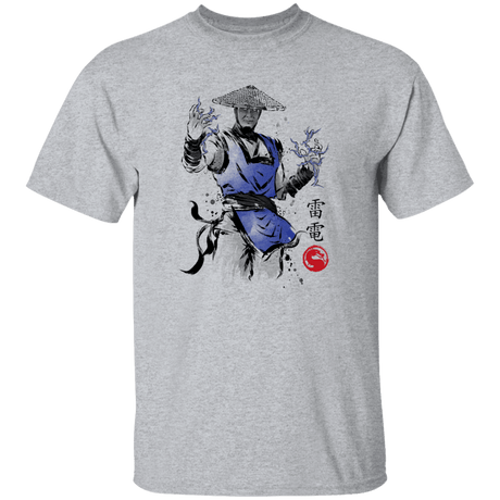T-Shirts Sport Grey / YXS Thunder God sumi-e Youth T-Shirt