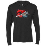 T-Shirts Vintage Black / X-Small Thunder-hoooo Triblend Long Sleeve Hoodie Tee