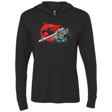 T-Shirts Vintage Black / X-Small Thunder-hoooo Triblend Long Sleeve Hoodie Tee