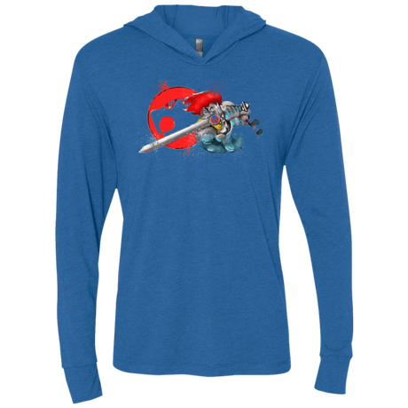 T-Shirts Vintage Royal / X-Small Thunder-hoooo Triblend Long Sleeve Hoodie Tee