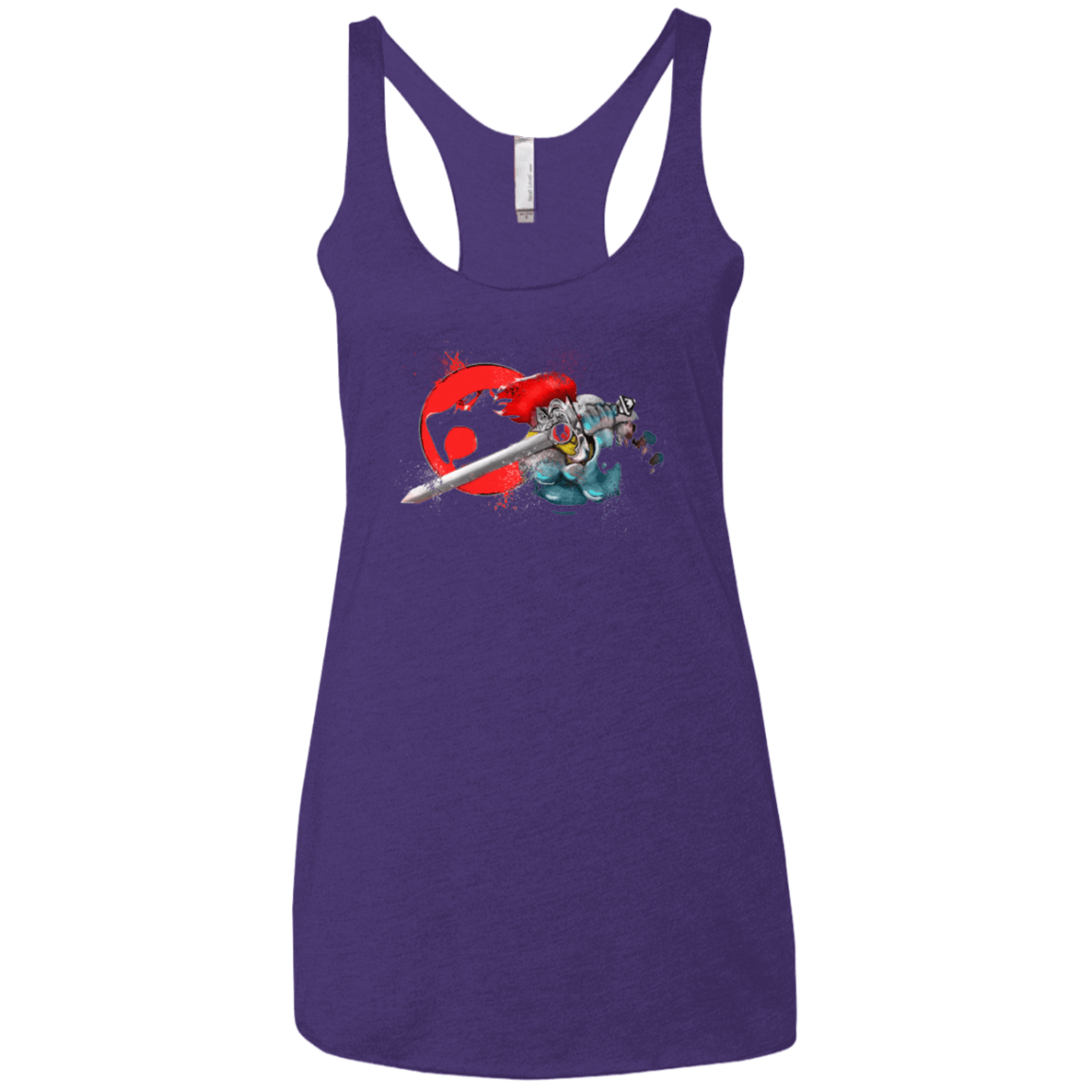 T-Shirts Purple / X-Small Thunder-hoooo Women's Triblend Racerback Tank