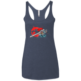 T-Shirts Vintage Navy / X-Small Thunder-hoooo Women's Triblend Racerback Tank