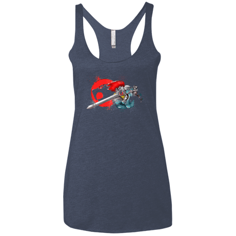 T-Shirts Vintage Navy / X-Small Thunder-hoooo Women's Triblend Racerback Tank