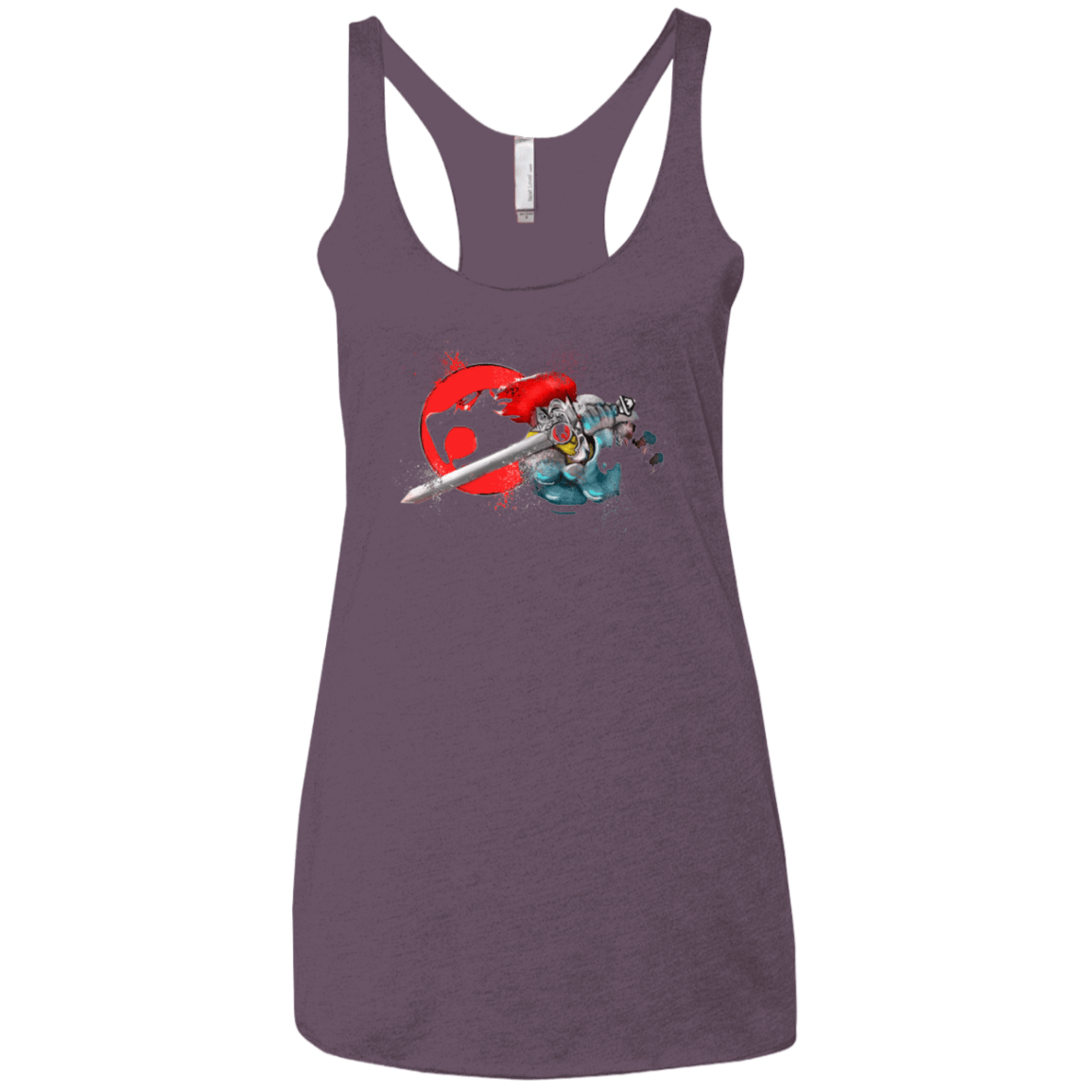 T-Shirts Vintage Purple / X-Small Thunder-hoooo Women's Triblend Racerback Tank