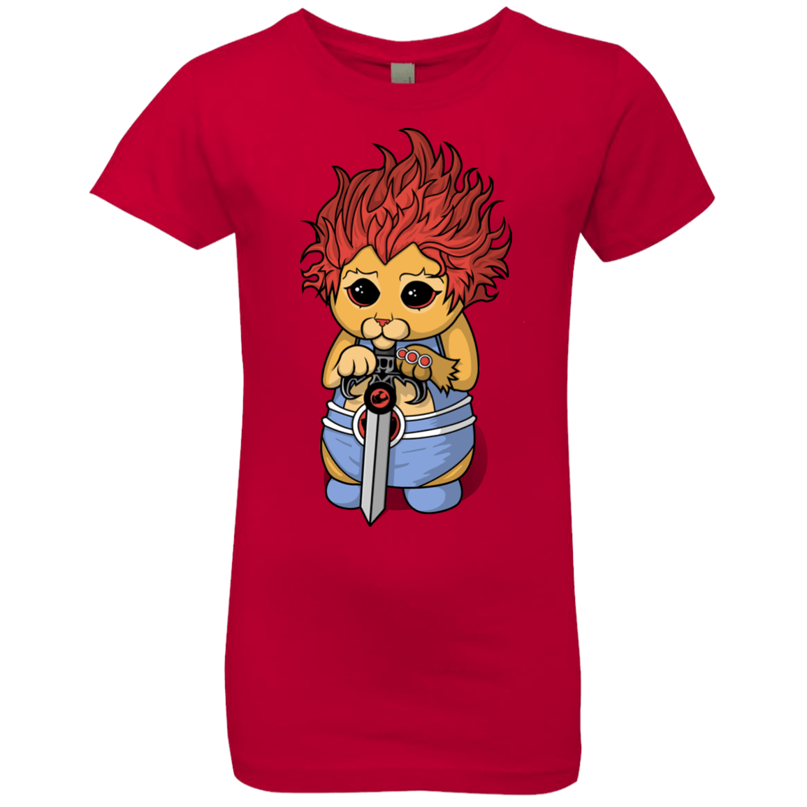 T-Shirts Red / YXS Thunder Kitty Girls Premium T-Shirt