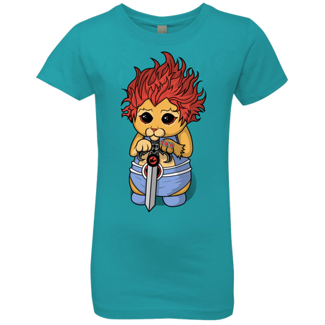 T-Shirts Tahiti Blue / YXS Thunder Kitty Girls Premium T-Shirt