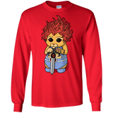 T-Shirts Red / S Thunder Kitty Men's Long Sleeve T-Shirt