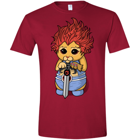 T-Shirts Cardinal Red / S Thunder Kitty Men's Semi-Fitted Softstyle