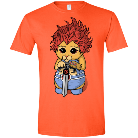 T-Shirts Orange / S Thunder Kitty Men's Semi-Fitted Softstyle