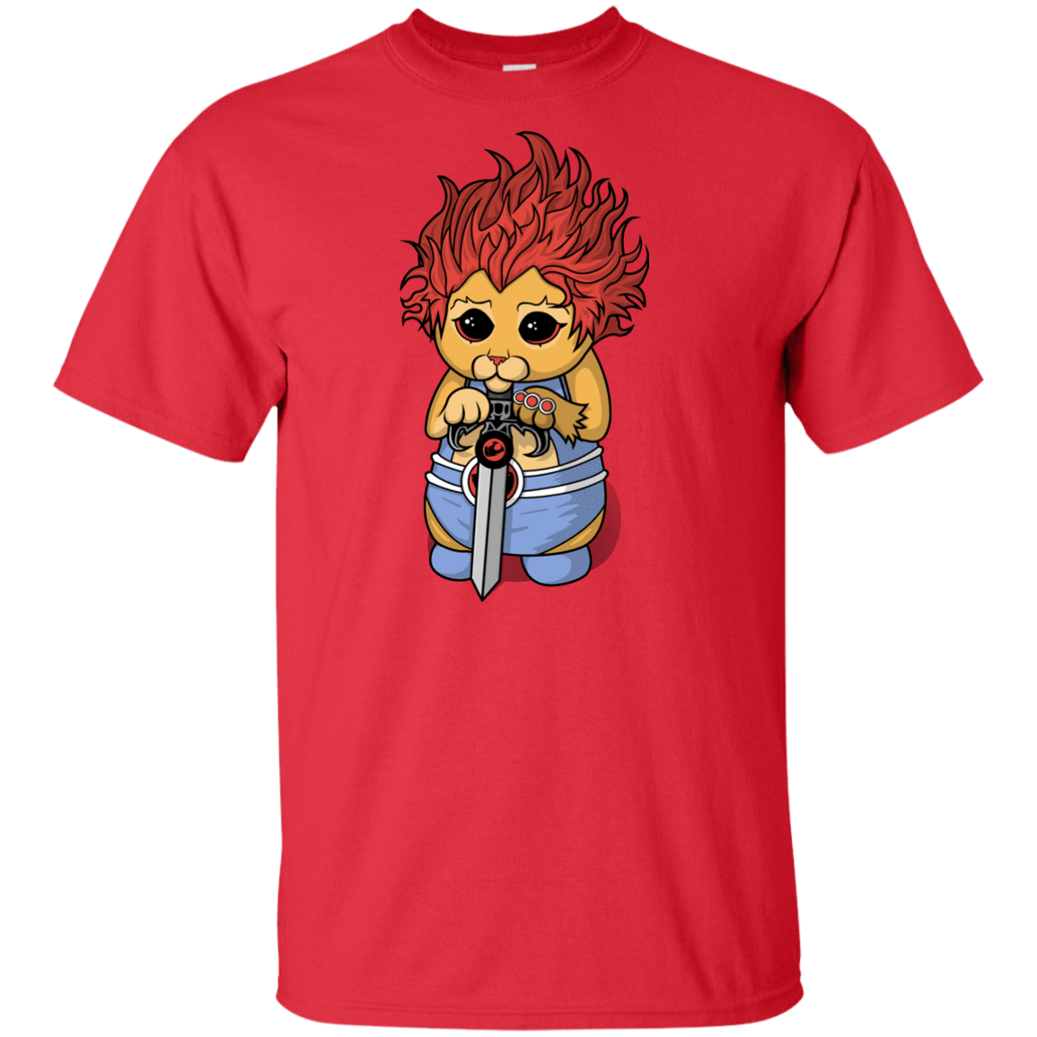 T-Shirts Red / XLT Thunder Kitty Tall T-Shirt