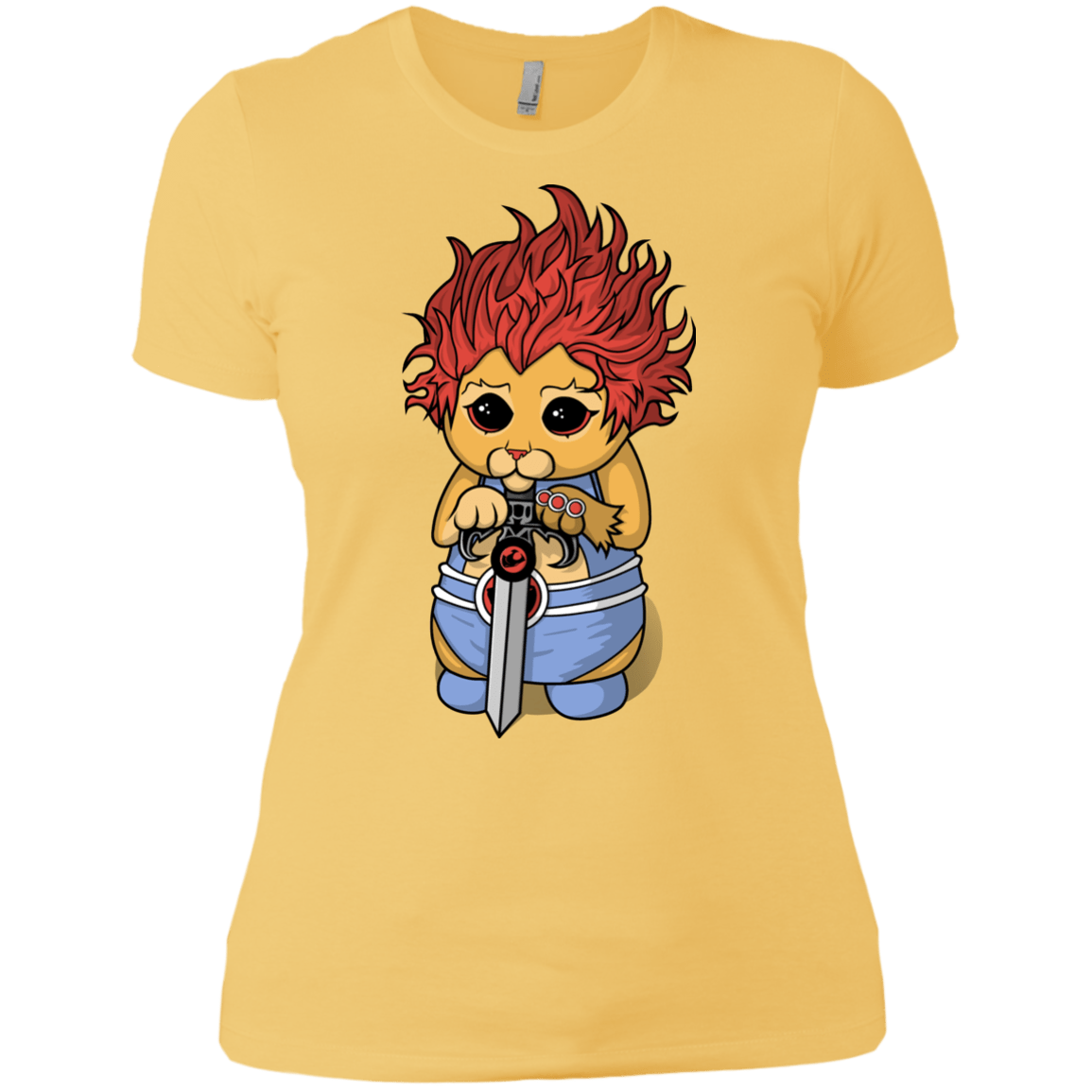 T-Shirts Banana Cream/ / X-Small Thunder Kitty Women's Premium T-Shirt