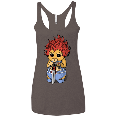 T-Shirts Macchiato / X-Small Thunder Kitty Women's Triblend Racerback Tank