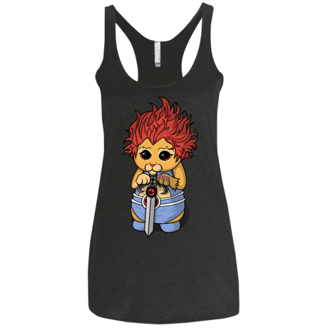 T-Shirts Vintage Black / X-Small Thunder Kitty Women's Triblend Racerback Tank