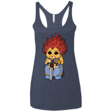 T-Shirts Vintage Navy / X-Small Thunder Kitty Women's Triblend Racerback Tank