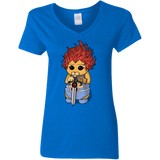 T-Shirts Royal / S Thunder Kitty Women's V-Neck T-Shirt