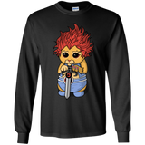 T-Shirts Black / YS Thunder Kitty Youth Long Sleeve T-Shirt