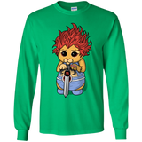 T-Shirts Irish Green / YS Thunder Kitty Youth Long Sleeve T-Shirt