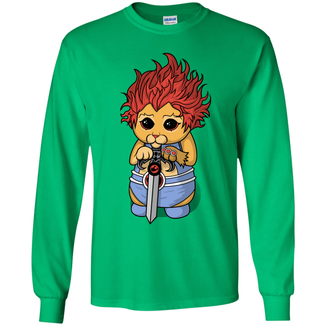 T-Shirts Irish Green / YS Thunder Kitty Youth Long Sleeve T-Shirt