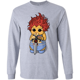 T-Shirts Sport Grey / YS Thunder Kitty Youth Long Sleeve T-Shirt