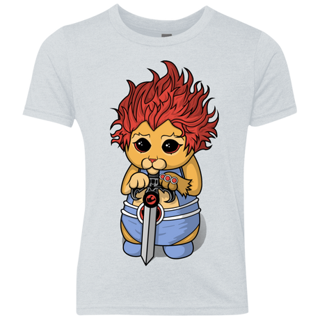 T-Shirts Heather White / YXS Thunder Kitty Youth Triblend T-Shirt