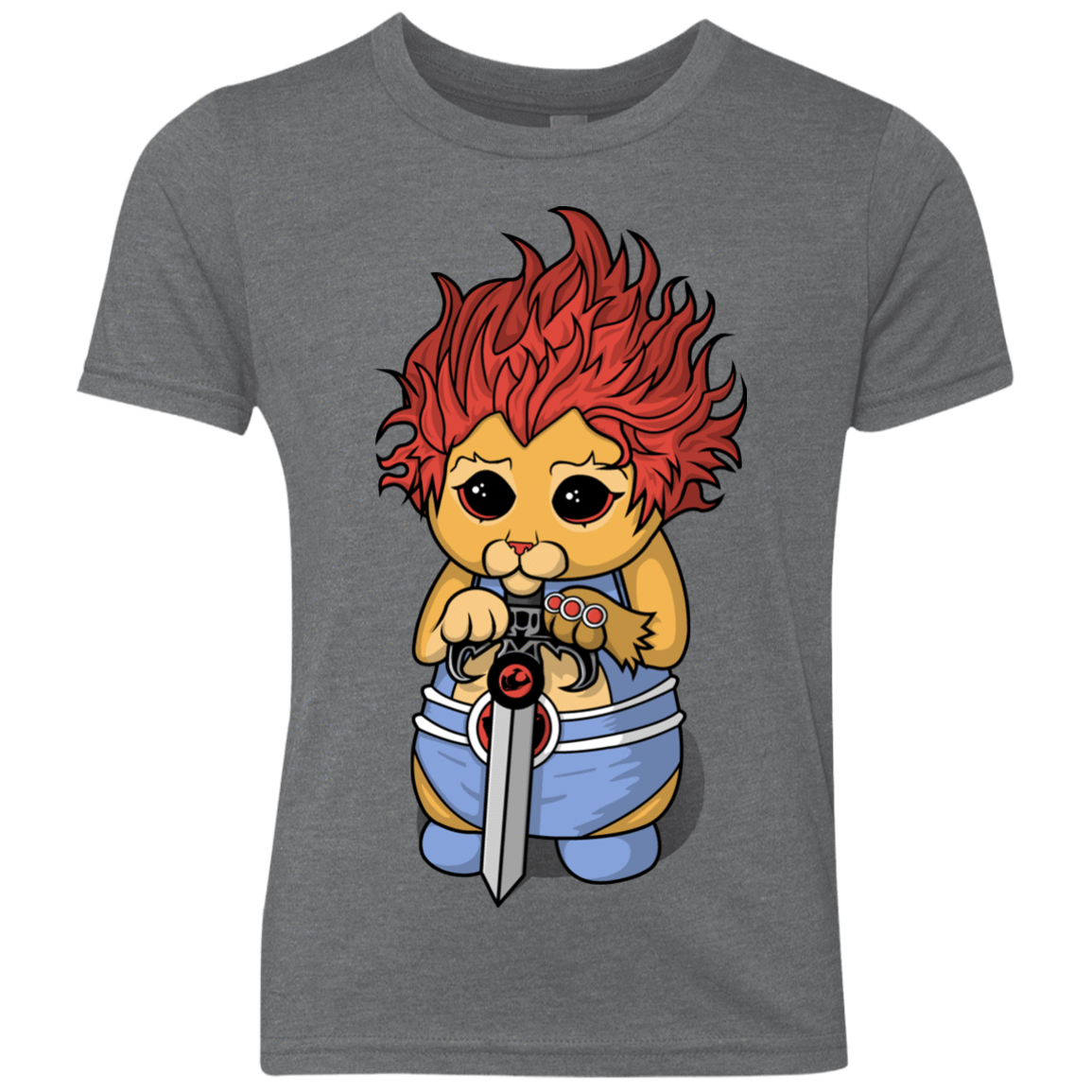 T-Shirts Premium Heather / YXS Thunder Kitty Youth Triblend T-Shirt