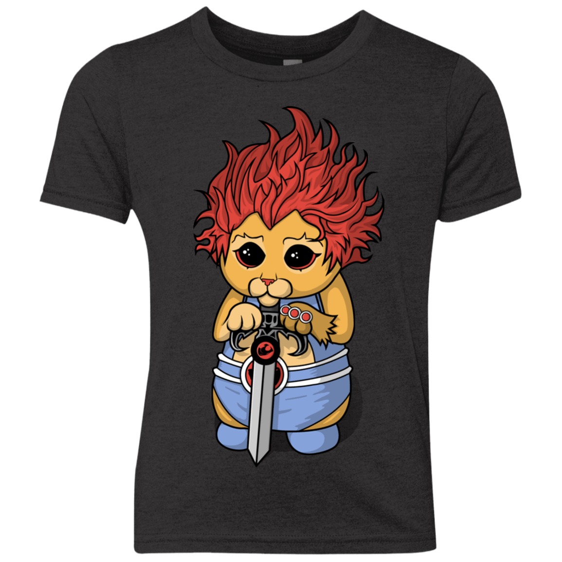 T-Shirts Vintage Black / YXS Thunder Kitty Youth Triblend T-Shirt