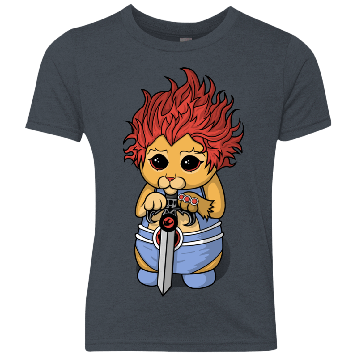 T-Shirts Vintage Navy / YXS Thunder Kitty Youth Triblend T-Shirt