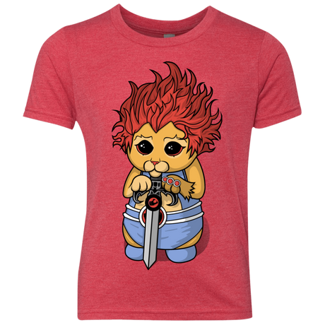 T-Shirts Vintage Red / YXS Thunder Kitty Youth Triblend T-Shirt