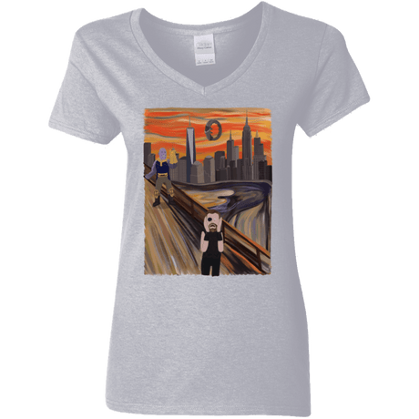 Thunder Scream Women's V-Neck T-Shirt