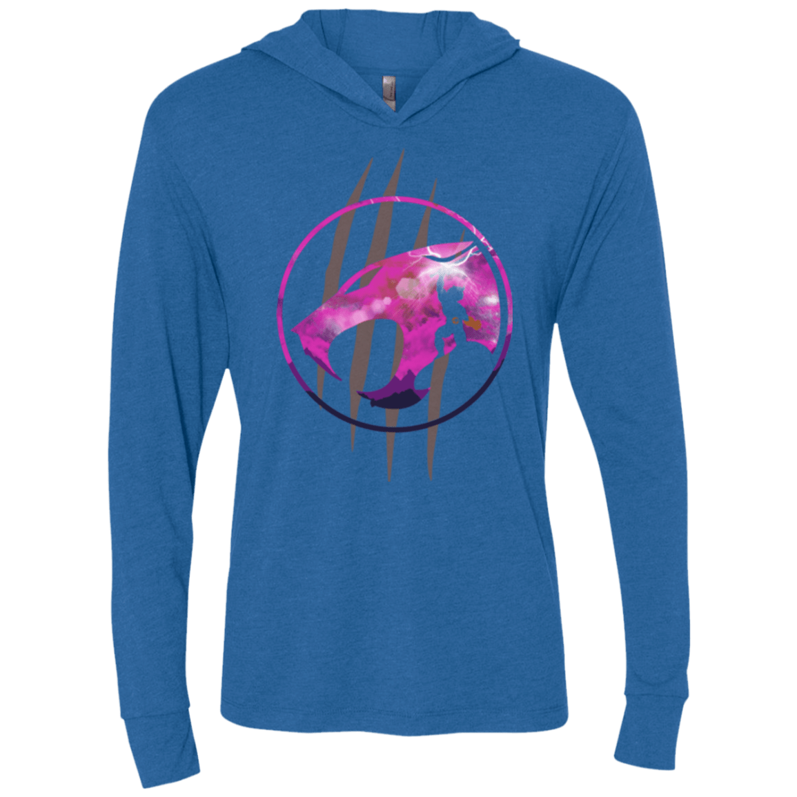 T-Shirts Vintage Royal / X-Small Thunder, Thunder, Thunder Triblend Long Sleeve Hoodie Tee