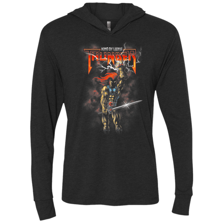 T-Shirts Vintage Black / X-Small Thunder Triblend Long Sleeve Hoodie Tee