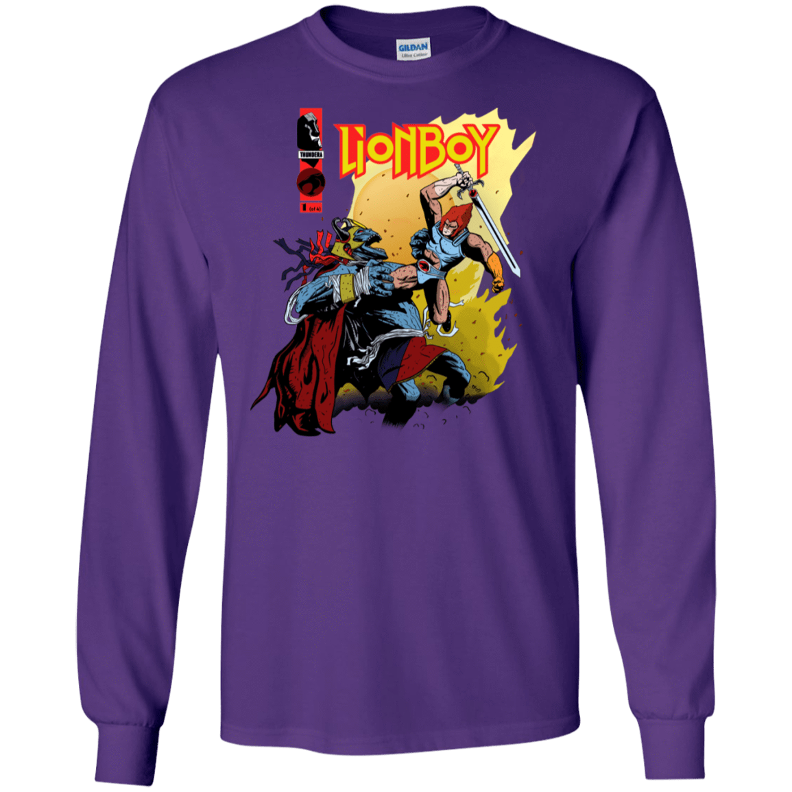 T-Shirts Purple / S Thunderboy Men's Long Sleeve T-Shirt