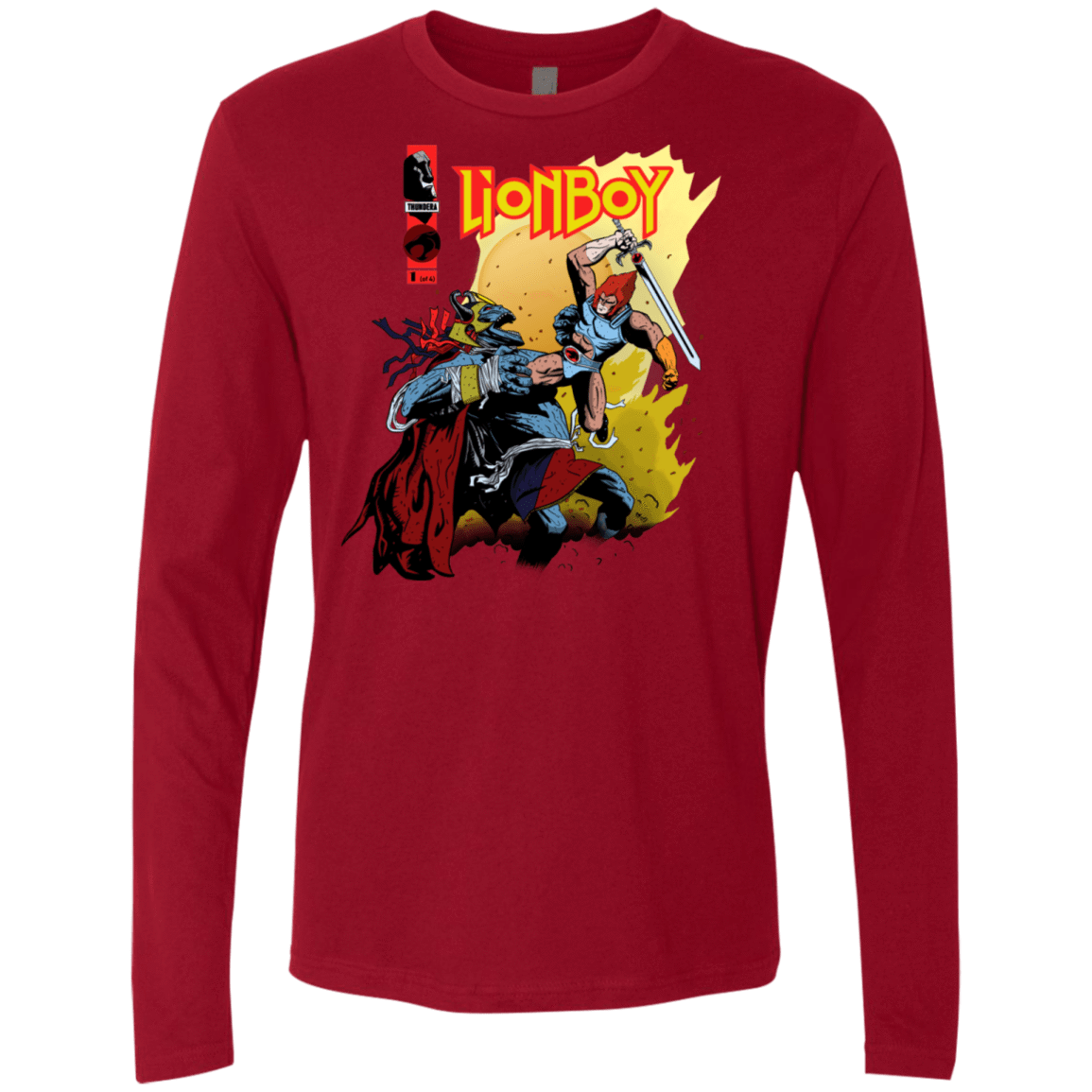 T-Shirts Cardinal / S Thunderboy Men's Premium Long Sleeve
