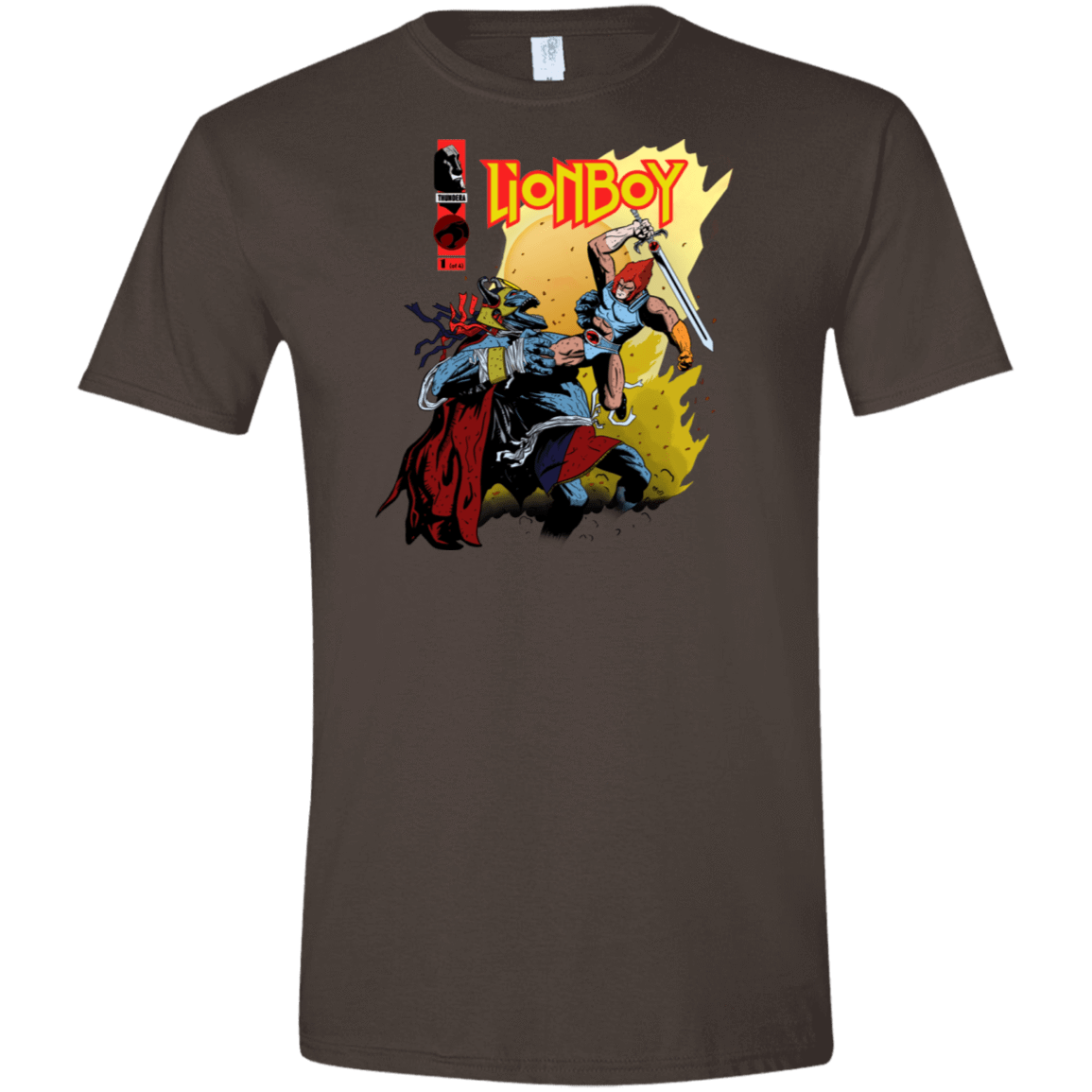 T-Shirts Dark Chocolate / S Thunderboy Men's Semi-Fitted Softstyle