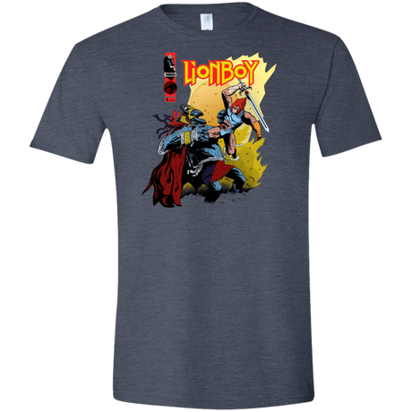 T-Shirts Heather Navy / S Thunderboy Men's Semi-Fitted Softstyle