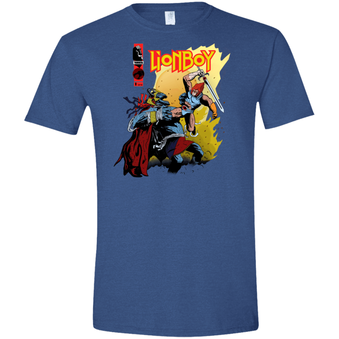 T-Shirts Heather Royal / X-Small Thunderboy Men's Semi-Fitted Softstyle