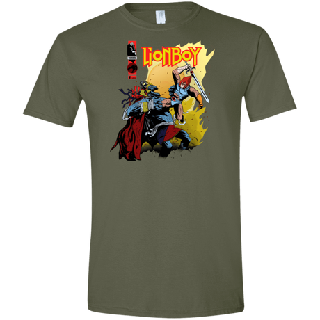 T-Shirts Military Green / S Thunderboy Men's Semi-Fitted Softstyle