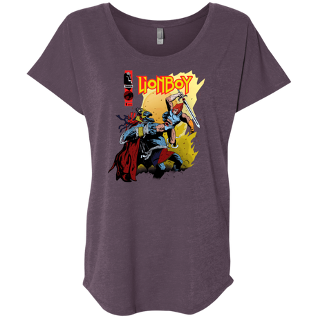 T-Shirts Vintage Purple / X-Small Thunderboy Triblend Dolman Sleeve