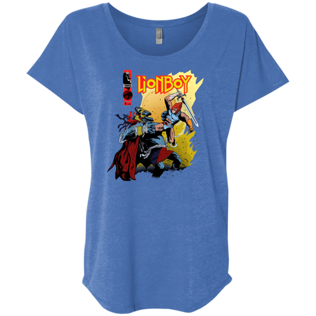 T-Shirts Vintage Royal / X-Small Thunderboy Triblend Dolman Sleeve