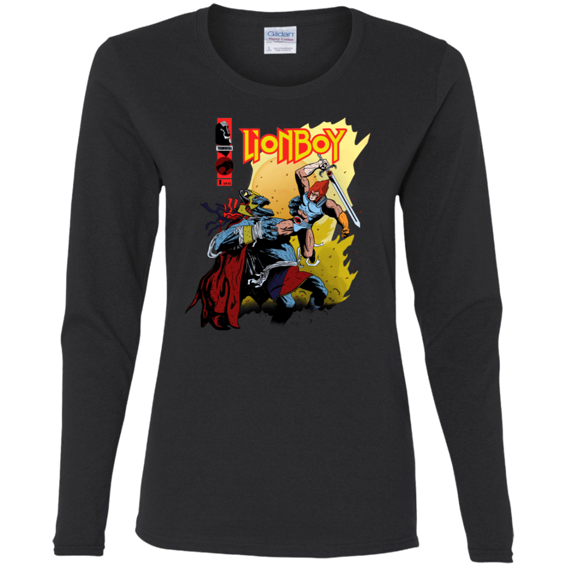 T-Shirts Black / S Thunderboy Women's Long Sleeve T-Shirt