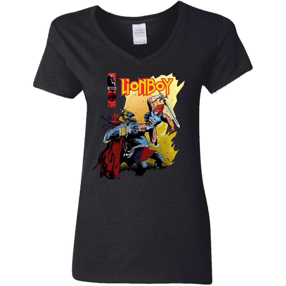 T-Shirts Black / S Thunderboy Women's V-Neck T-Shirt