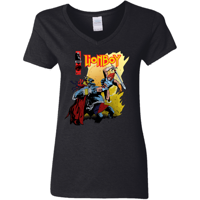 T-Shirts Black / S Thunderboy Women's V-Neck T-Shirt