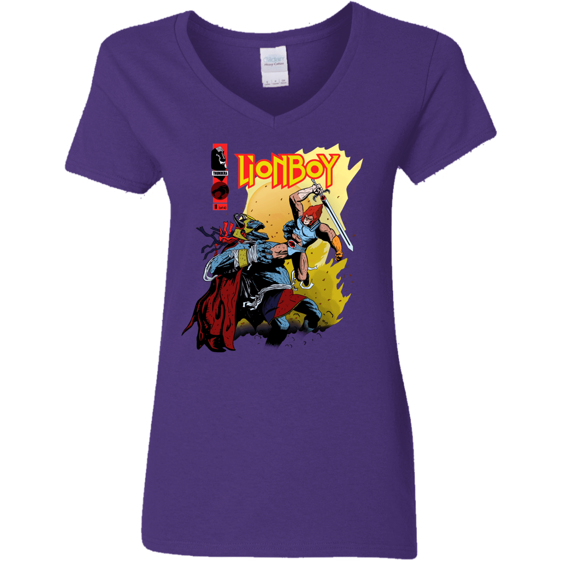 T-Shirts Purple / S Thunderboy Women's V-Neck T-Shirt