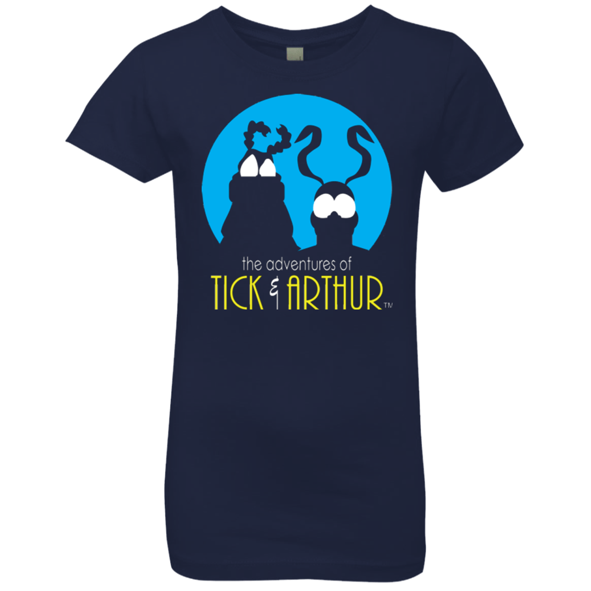T-Shirts Midnight Navy / YXS Tick and Arthur Girls Premium T-Shirt