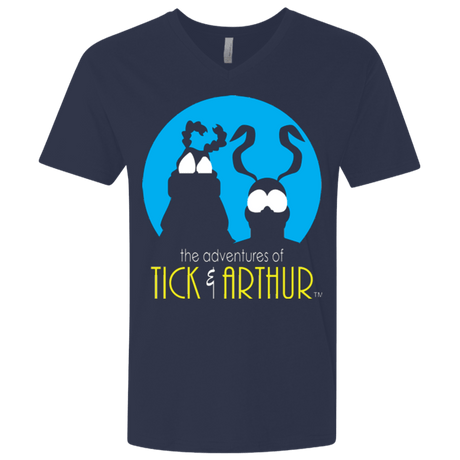 T-Shirts Midnight Navy / X-Small Tick and Arthur Men's Premium V-Neck