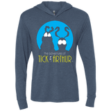 T-Shirts Indigo / X-Small Tick and Arthur Triblend Long Sleeve Hoodie Tee