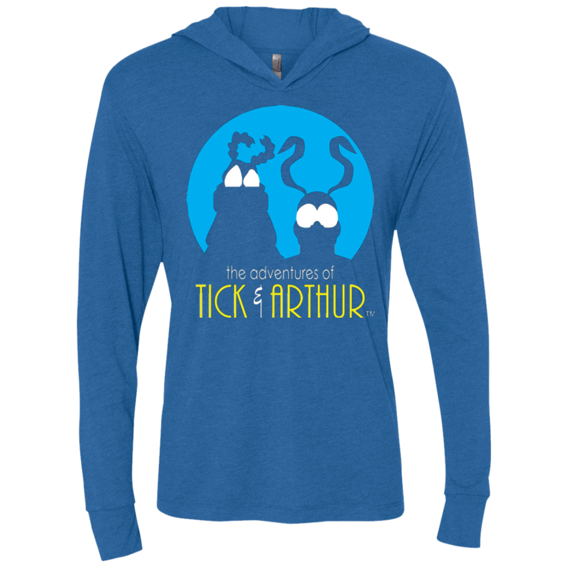 T-Shirts Vintage Royal / X-Small Tick and Arthur Triblend Long Sleeve Hoodie Tee