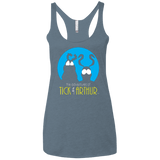 T-Shirts Indigo / X-Small Tick and Arthur Women's Triblend Racerback Tank