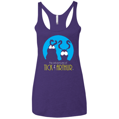 T-Shirts Purple / X-Small Tick and Arthur Women's Triblend Racerback Tank